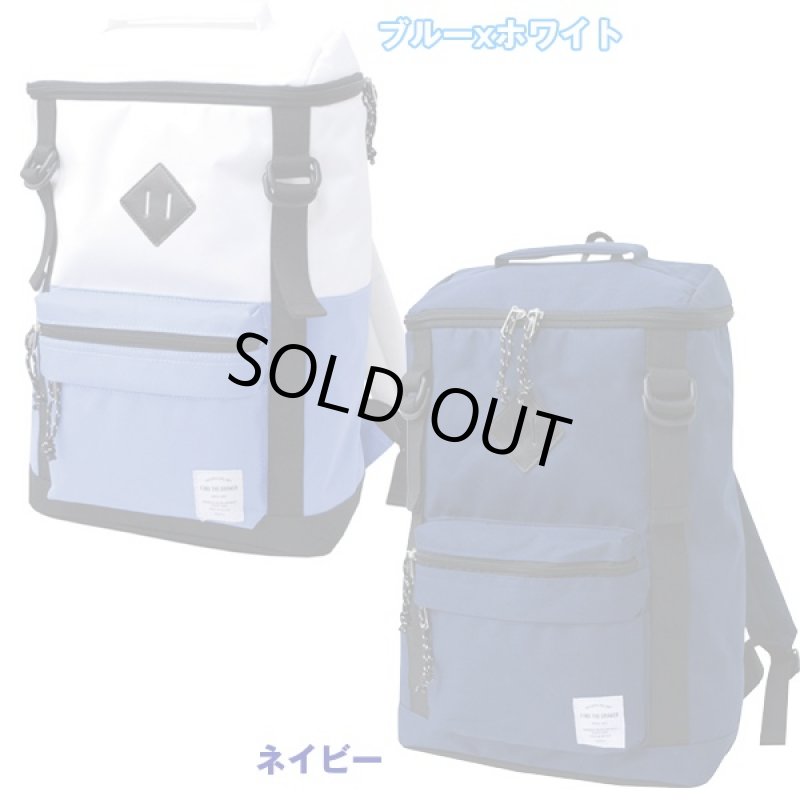 画像4: ポイントテープ・スクエアリュック「PT-1853」(マスキング,ダブルジッパー,リュックサック,バックパック,通学,通勤,四角) (4)