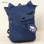 画像6: いないいないばぁプーちゃんリュック（カバン,バッグ,猫顔バッグ,猫好き,人気キャラクター,芸能人愛用,肉球,マジックテープ） (6)