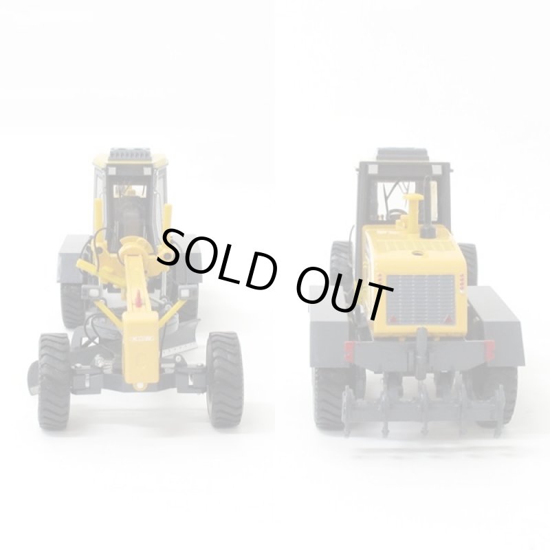 画像3: ダイキャスト重機「モーターグレーダー」 (合金製,ミニカー,建設車,はたらく車,1:35,イエロー,玩具,インテリア,オブジェ) (3)