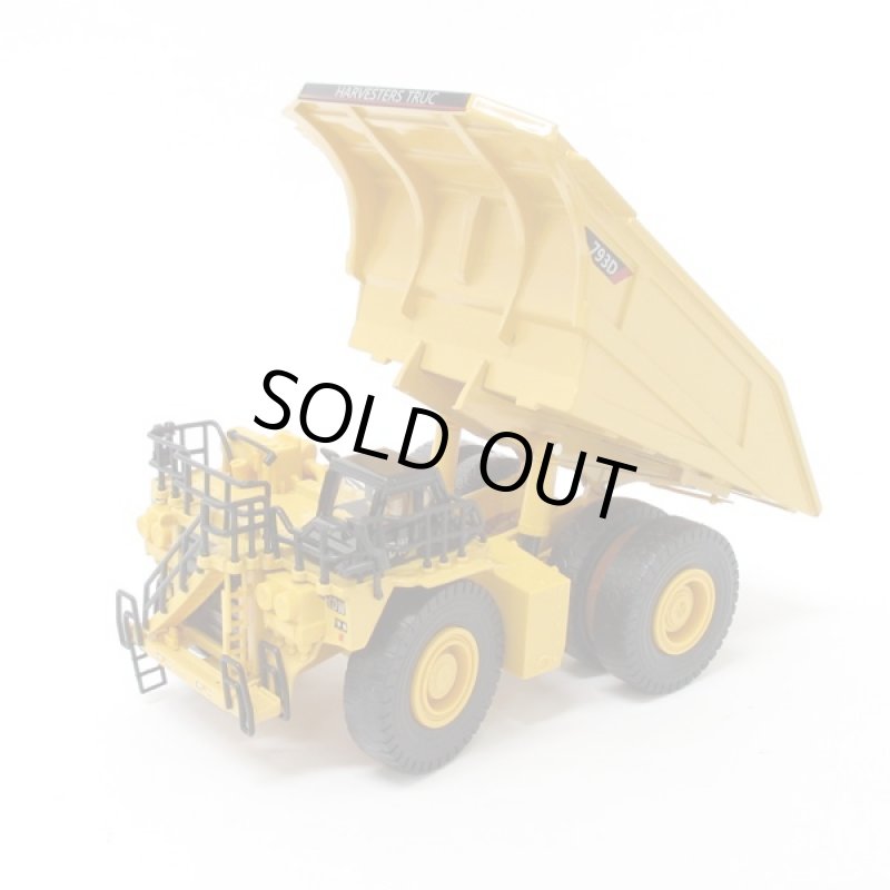 画像2: ダイキャスト重機「ミニングトラック」 (合金製,ミニカー,建設車,はたらく車,1:75,イエロー,玩具,インテリア,オブジェ) (2)