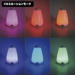 画像2: イルミネーションルームライト投影クロック付(USBアダプター付き)（LED/カラフルライト/ホワイトライト/デジタル時計/USB充電） (2)