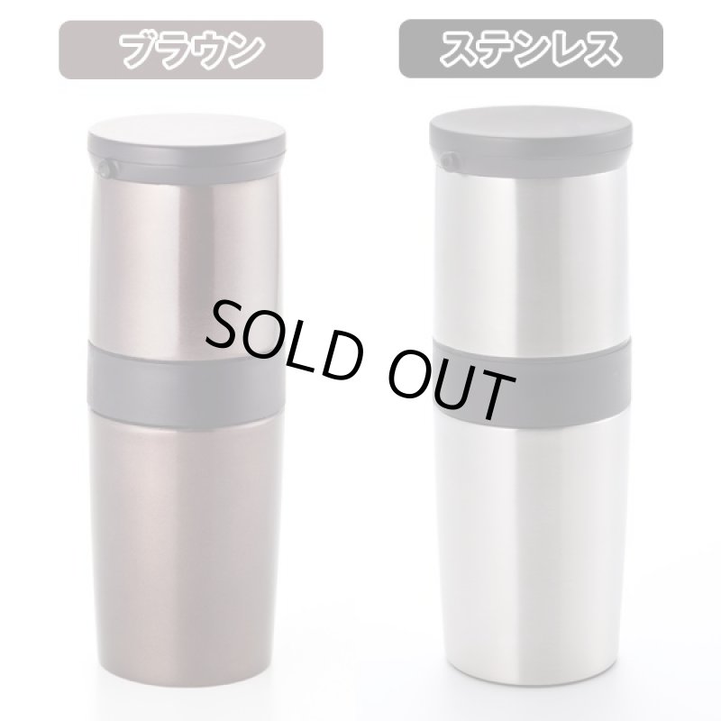 画像6: オールインワンコーヒー専用ミル付き真空マグ (ジアレッティ,ミル付コーヒータンブラー,挽く,淹れる,飲む,1台3役,電源不要) (6)