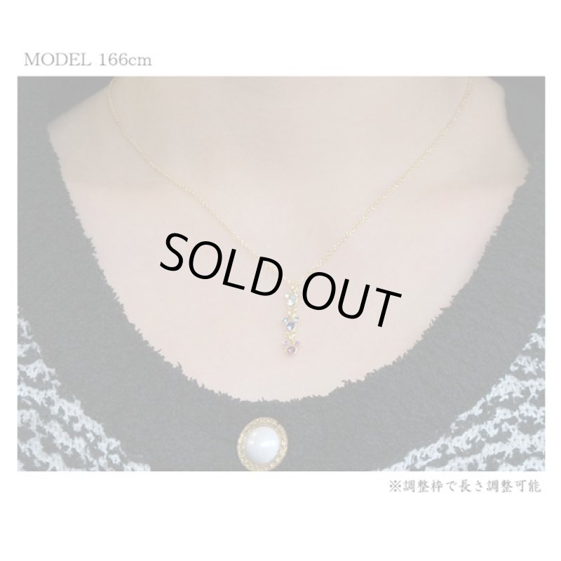 画像5: Disneyミッキー3連ネックレス(DISNEY公式ライセンス,トリプルドロップ,レディース,Mickey,スワロフスキ,クリスタル,24金加工) (5)