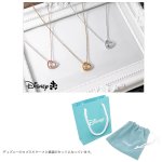 画像4: Disneyミッキーシンプルハートネックレス(DISNEY公式ライセンス,ディズニー,レディース,Mickey,オープンハート,スワロフスキー) (4)