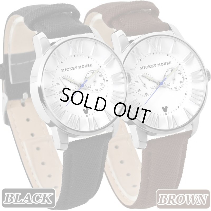 画像4: Disneyミッキー3Dレザーウォッチ(ディズニー,DISNEY,Mickey,男女兼用,本革ベルト,腕時計,レザーベルト,ギフト,ミッキーフェイス) (4)