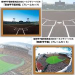 画像3: 阪神甲子園球場承認300ピースジグソーパズル「熱戦!甲子園」(フレームセット)（高校野球/球児/阪神タイガース/アップルワン） (3)