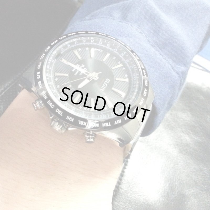 画像5: 送料無料!エルジンGPS衛星電波ウォッチ（ELGIN,GPS2000S-B,メンズ,腕時計,GPS衛生電波受信,時計合わせ不要,LEDライト) (5)