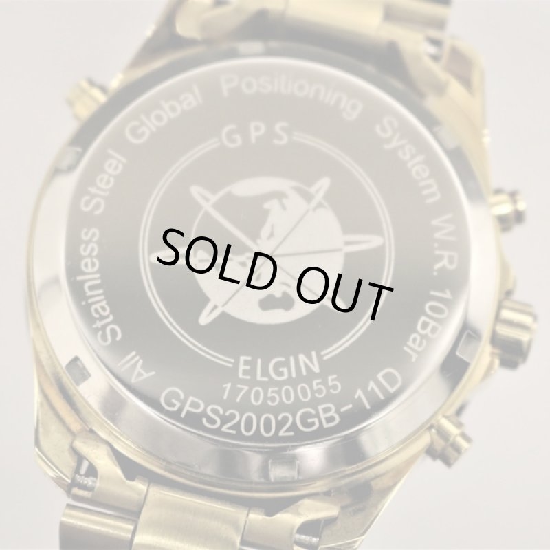 画像4: 送料無料エルジン11点ダイヤGPS衛星電波ウォッチ (ELGIN,天然ダイヤ,ダイヤモンド,GOLD,LEDライト,防水,蓄光針,時刻調整) (4)