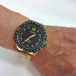 画像5: 送料無料エルジン11点ダイヤGPS衛星電波ウォッチ (ELGIN,天然ダイヤ,ダイヤモンド,GOLD,LEDライト,防水,蓄光針,時刻調整) (5)