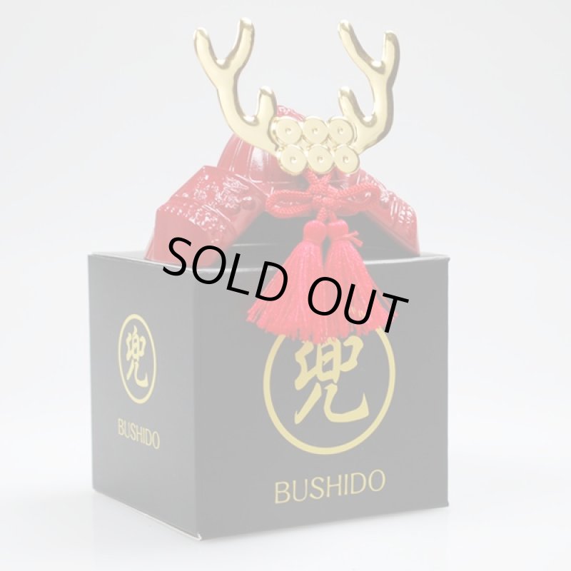 画像2: BUSHIDO兜 真田幸村公(インテリア/五月人形/日本土産/武将兜/ミニサイズ/六文銭） (2)