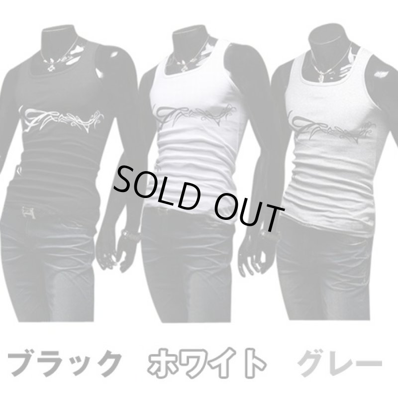 画像2: トライバルワイルドタンクトップ (メンズ/サマートップス/インナーワイルド/夏男) (2)