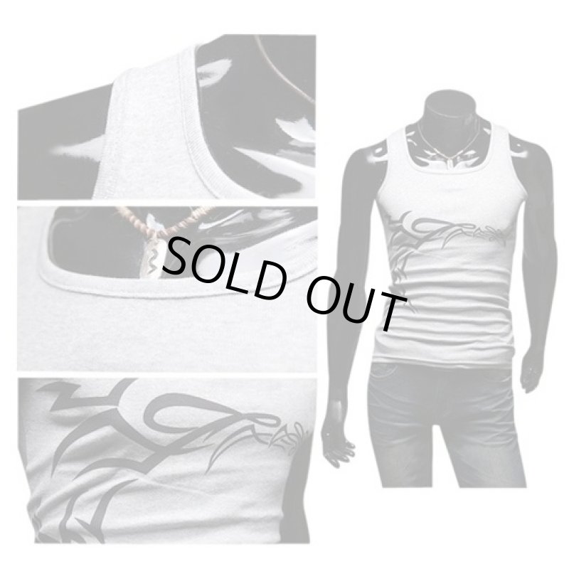 画像3: トライバルワイルドタンクトップ (メンズ/サマートップス/インナーワイルド/夏男) (3)