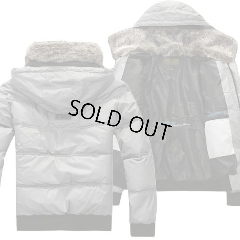 画像2: ファーネック・ウォーマージャケット【グレー】 (2)