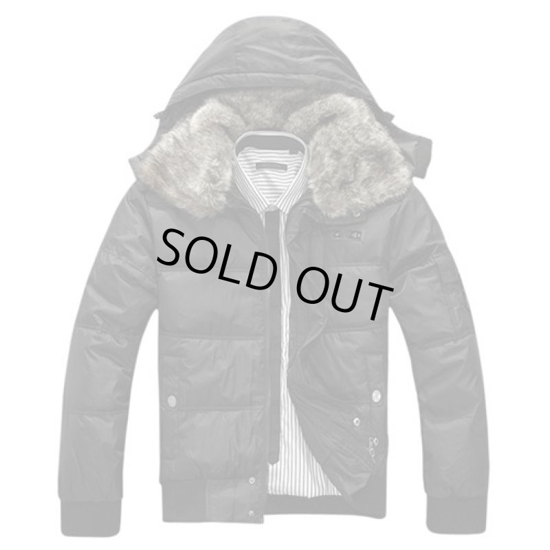 画像2: ファーネック・ウォーマージャケット【ブラック】 (2)