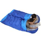 画像2: 連結可能耐寒寝袋2ケセット(シュラフ,ファスナー式,つなげて広げられる,撥水.耐寒0℃まで,防寒対策,防災対策,キャンプ） (2)