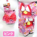 画像5: ちりめんハローキティ「ぬいぐるみL」 (サンリオ,はろうきてぃ,日本人形,27cm,ビッグリボン,和装人形,日本土産,ギフト) (5)