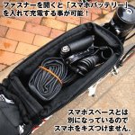 画像3: サイクルスマホセットバッグ「トップチューブタイプ」(自転車用スマホケース,フレーム取り付け,トップチューブ専用,タッチ操作可能,) (3)