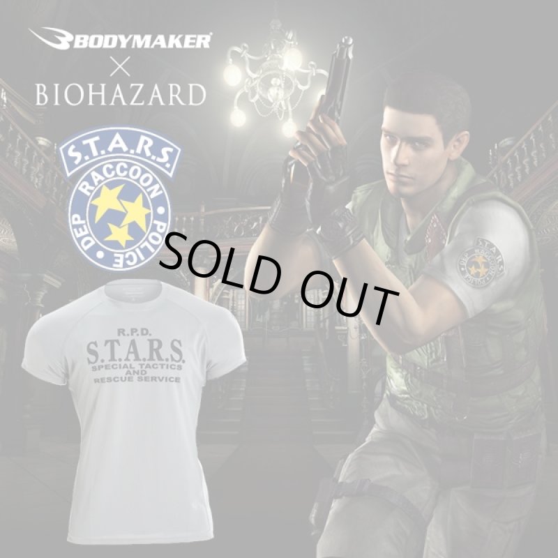 画像1: BIOHAZARD S.T.A.R.S. BM・DRYハーフスリーブGRAY(グレー,バイオハザード,メンズ,半袖,Tシャツ,インナーウェア,スポーツインナー) (1)