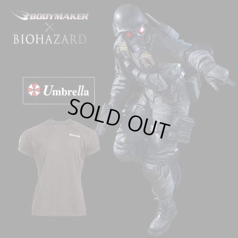 画像1: BIOHAZARD Umbrella BM・DRYハーフスリーブ（バイオハザード/BODYMAKER/ボディメーカー/半袖Tシャツ/速乾/伸縮/スポーツ） (1)