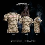 画像2: BIOHAZARD BSAA BM・GEARハーフスリーブ（バイオハザード/BODYMAKER/ボディメーカー/半袖Tシャツ/インナー/速乾/伸縮） (2)