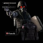 画像1: BIOHAZARD Umbrella BM・GEARロングスリーブ（バイオハザード/BODYMAKER/ボディメーカー/長袖Tシャツ/インナー/速乾/伸縮） (1)