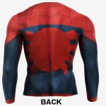 画像3: スパイダーマンBM・GEARロングスリーブ(ソフトコンプレッションTシャツ,MARVEL,マーベル,ジャストフィット,吸汗,速乾,伸縮) (3)
