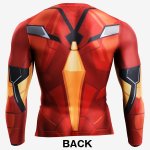 画像3: アイアンマンBM・GEARロングスリーブ(MARVEL,マーベル,ソフトコンプレッションTシャツ,高機能インナー,吸汗,速乾,伸縮) (3)