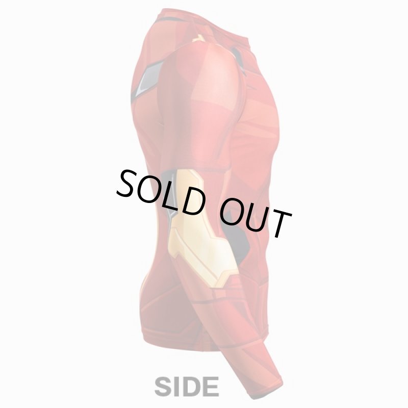 画像4: アイアンマンBM・GEARロングスリーブ(MARVEL,マーベル,ソフトコンプレッションTシャツ,高機能インナー,吸汗,速乾,伸縮) (4)