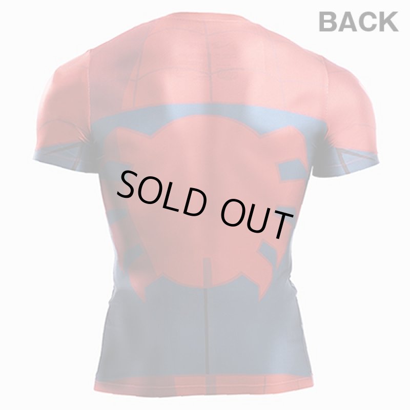 画像3: スパイダーマンBM・GEARハーフスリーブ (メンズ,半袖,ソフトコンプレッションTシャツ,高機能インナー,MARVEL,吸汗,速乾,伸縮) (3)