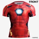 画像2: アイアンマンBM・GEARハーフスリーブ (メンズ,半袖,ソフトコンプレッションTシャツ,高機能インナー,MARVEL,吸汗,速乾,伸縮) (2)