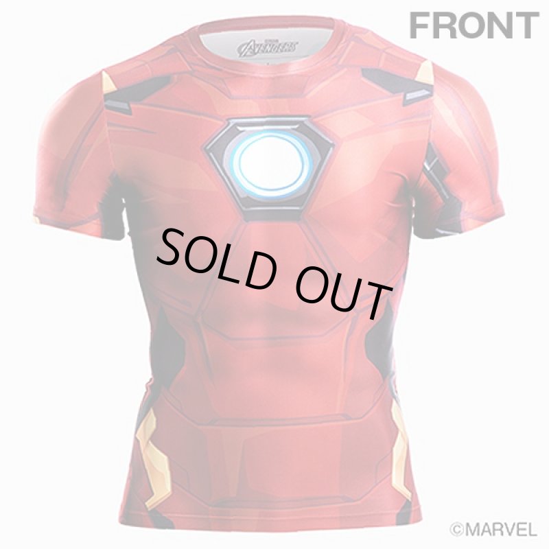 画像2: アイアンマンBM・GEARハーフスリーブ (メンズ,半袖,ソフトコンプレッションTシャツ,高機能インナー,MARVEL,吸汗,速乾,伸縮) (2)