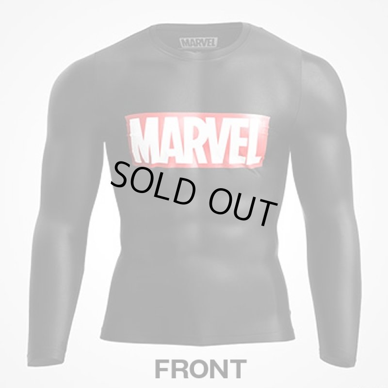 画像2: マーベルBM・GEARロングスリーブ (メンズ,長袖,ソフトコンプレッションTシャツ,高機能インナー,MARVEL,ジャストフィット,吸汗,速乾,伸縮) (2)