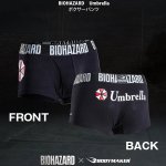 画像2: BIOHAZARD Umbrella ボクサーパンツ(バイオハザード,メンズ,アンダーウェア,下着,フロント前開き,コットン,綿,ポリウレタン,伸縮性) (2)