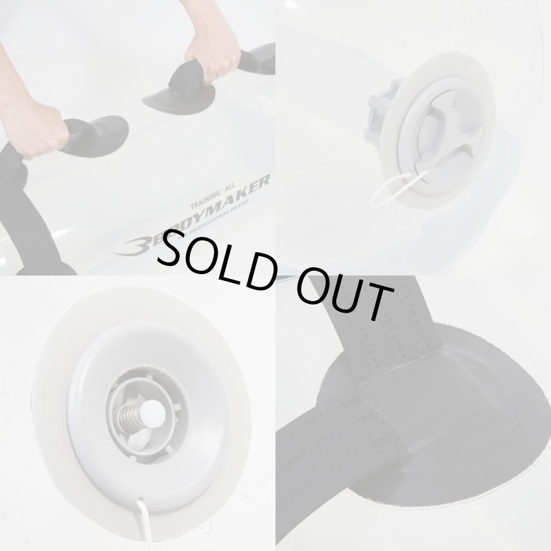 画像3: 送料無料ウォーターバッグ40kgクリア (トレーニング,重量,重心,水使用,重心移動,体幹強化,水量調整可能,体幹バランス,MAX40kg) (3)