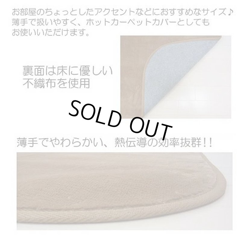 画像5: フロアマット「1畳タイプ」(1畳ルームマット,ラグマット,タッチラグ,フランネル,コンパクト,ホットカーペットカバー,80x170cm) (5)