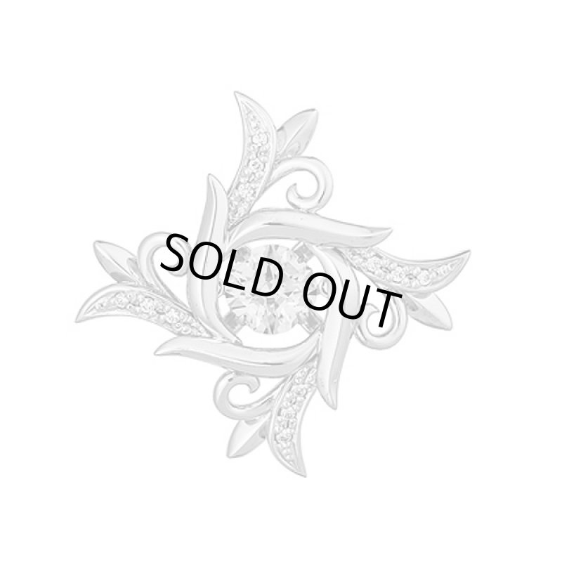 画像2: クロスフォーニューヨークfor menダンシングストーンピンブローチ(Crossfor New York,タイニーピン,Dancing Stone,キュービックジルコニア） (2)