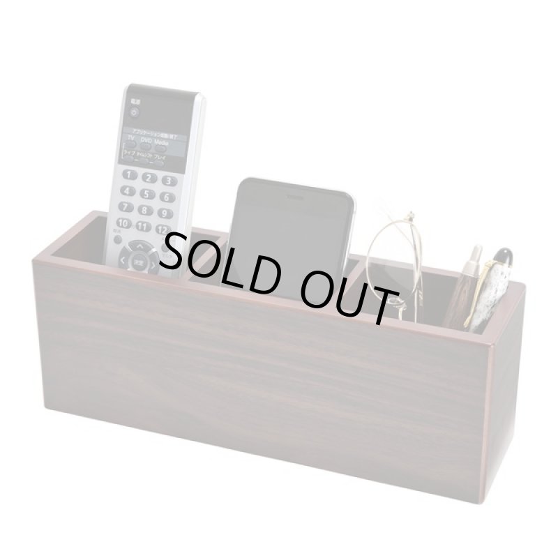 画像3: 木製リモコンラック(卓上リモコン入れ,卓上メガネ入れ,小物入れ,木製小物入れ) (3)