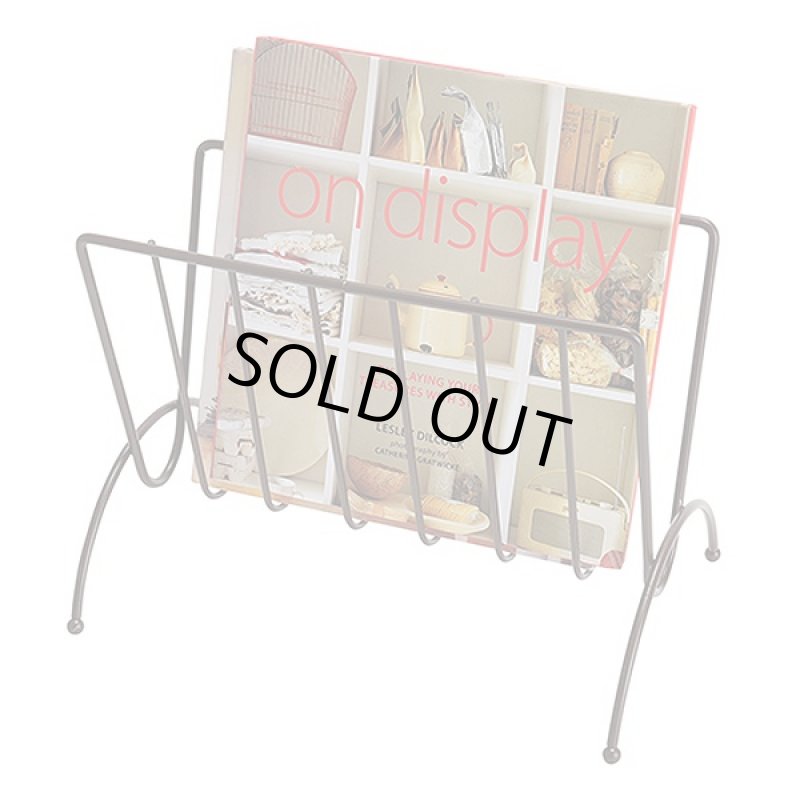 画像2: マガジンラック(本・雑誌・新聞の収納ケース,金属製マガジンラック,パイプ式マガジンラック) (2)