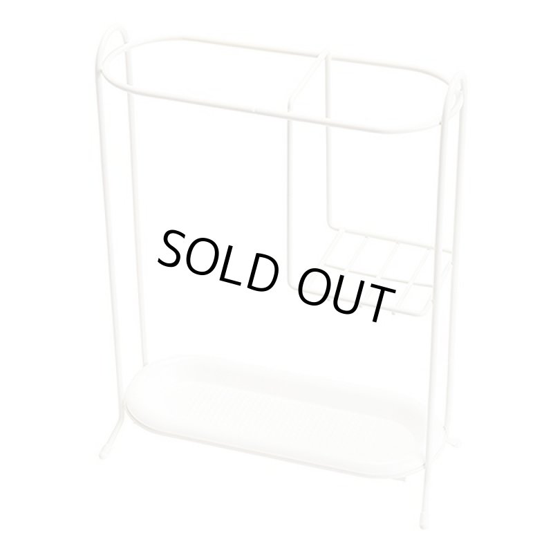 画像2: シンプルアンブレラスタンド(傘たて,長傘と折り畳み傘区分け収納できる傘たて,金属製傘たて) (2)