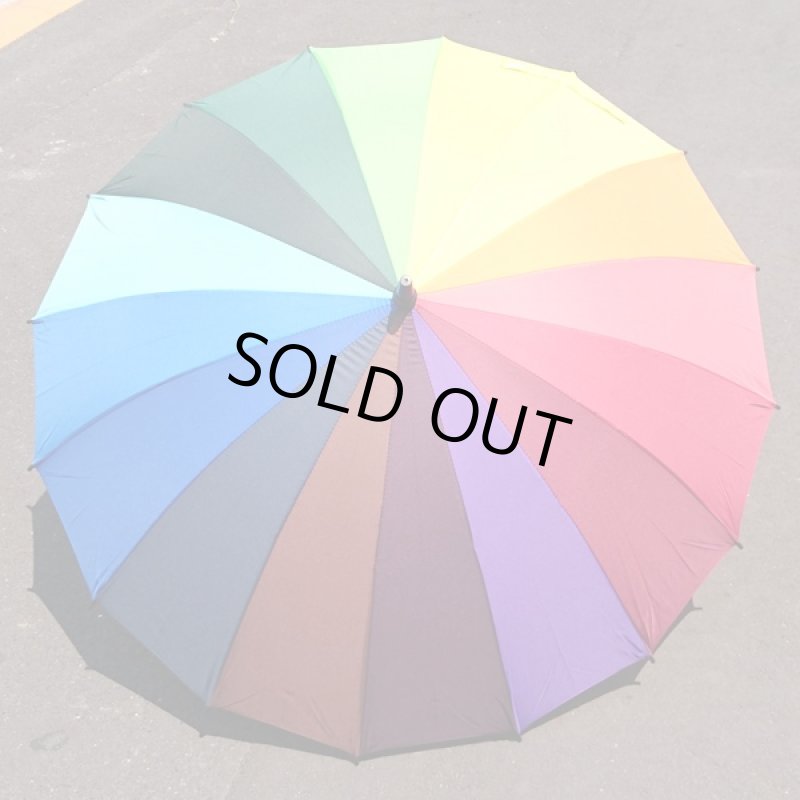 画像2: 16パステルカラーアンブレラ(レディース傘、キッズ傘、梅雨対策グッズ、ワンタッチ傘、男女兼用) (2)