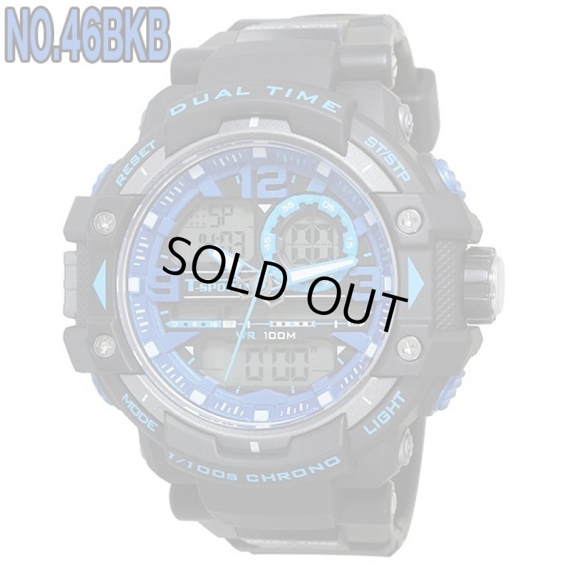 画像2: T-Sportsアナデジ・マルチフィールドウォッチ(メンズ,腕時計,100メートル防水,アナデジ,マルチファンクション,アラーム) (2)