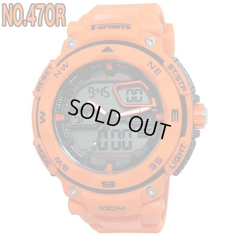 画像3: T-Sportsアナデジ・マルチフィールドウォッチ(メンズ,腕時計,100メートル防水,アナデジ,マルチファンクション,アラーム) (3)