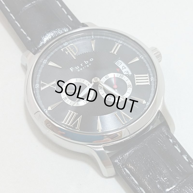 画像2: 送料無料FURBO DESIGN自動巻きメンズウォッチ「F5028」(フルボ,メンズ,腕時計,機械式時計,レザーベルト,裏蓋スケルトン) (2)