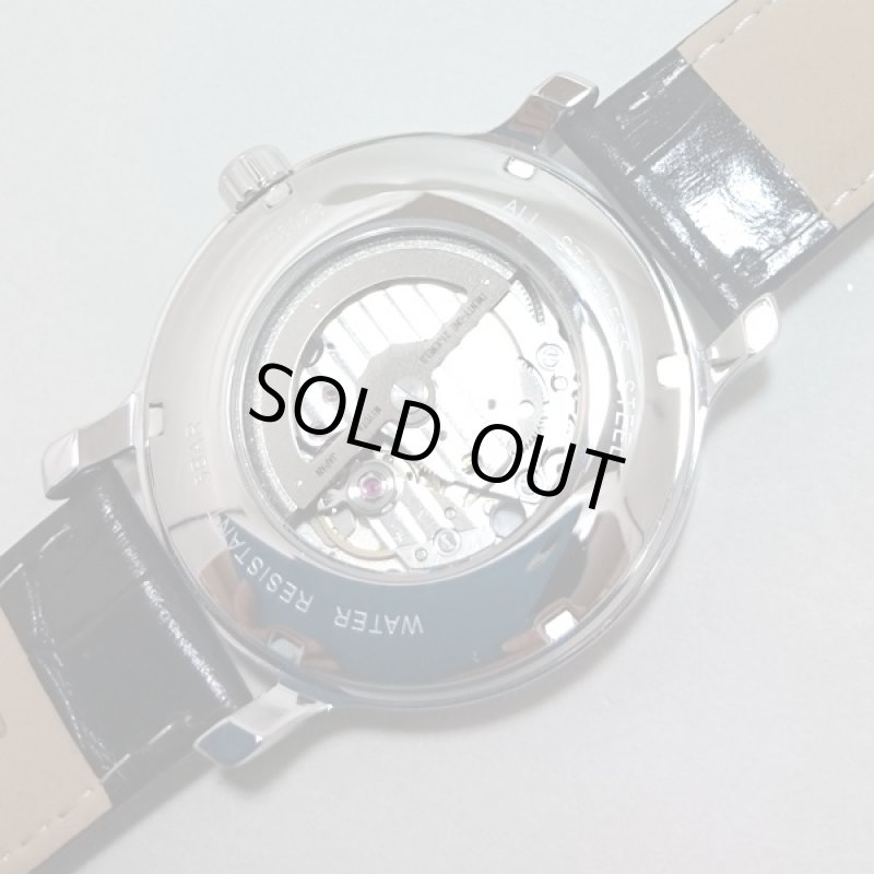 画像3: 送料無料FURBO DESIGN自動巻きメンズウォッチ「F5028」(フルボ,メンズ,腕時計,機械式時計,レザーベルト,裏蓋スケルトン) (3)