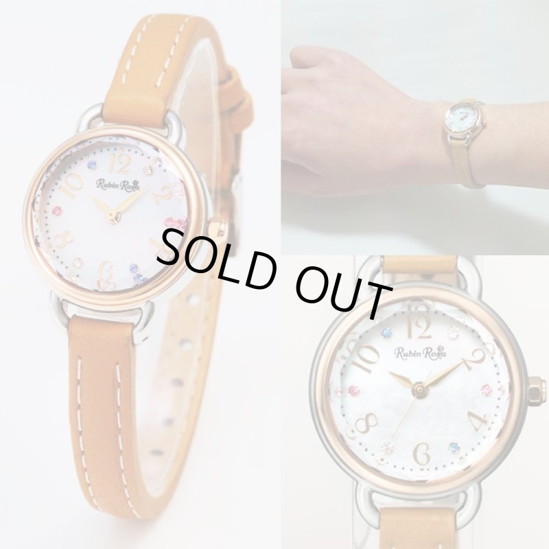 画像3: 送料無料Rubin RosaソーラーセラミックレディースウォッチR019(ソーラーチャージウォッチ,光,充電) (3)