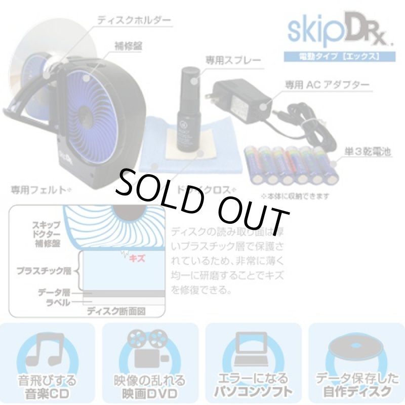 画像2: ディスク修復スキップドクターX（電動/オートマ/CD/DVD/キズ/汚れ/音飛び/画像乱れ/読み込みエラー/リペア/再生） (2)