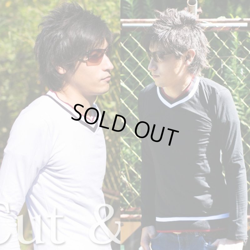 画像3: トリコラインVネック・スタイルカットソー(トリコラインVネックスタイルカットソー,フィット,DSC-GOO-016) (3)