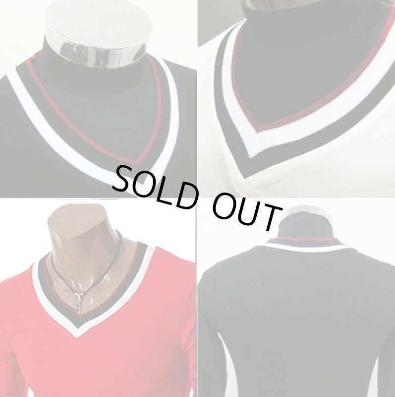 画像4: トリコラインVネック・スタイルカットソー(トリコラインVネックスタイルカットソー,フィット,DSC-GOO-016) (4)