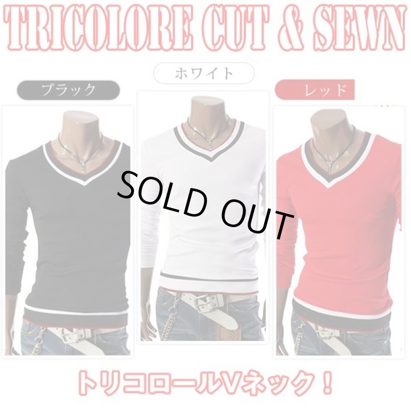 画像5: トリコラインVネック・スタイルカットソー(トリコラインVネックスタイルカットソー,フィット,DSC-GOO-016) (5)