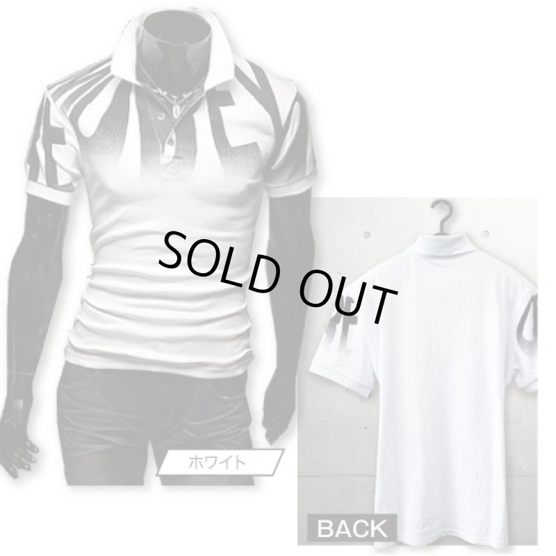 画像2: サークルグラフィックスマートポロ（ウェア/半袖/綿/コットン/ポリエステル/英文字/ネック/アルファベット/スリム/サラッと爽快） (2)